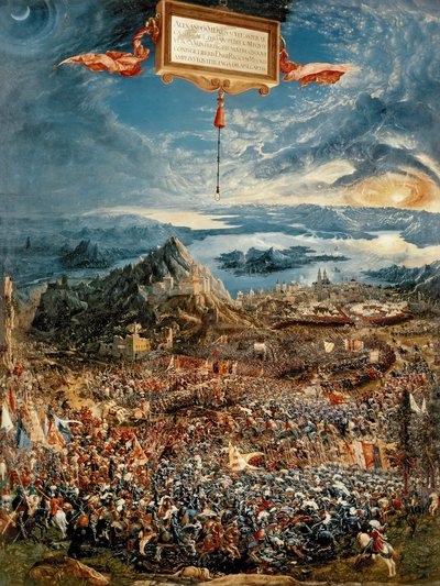 Die Schlacht bei Issus oder Der Sieg Alexanders des Großen, 1529 von Albrecht Altdorfer